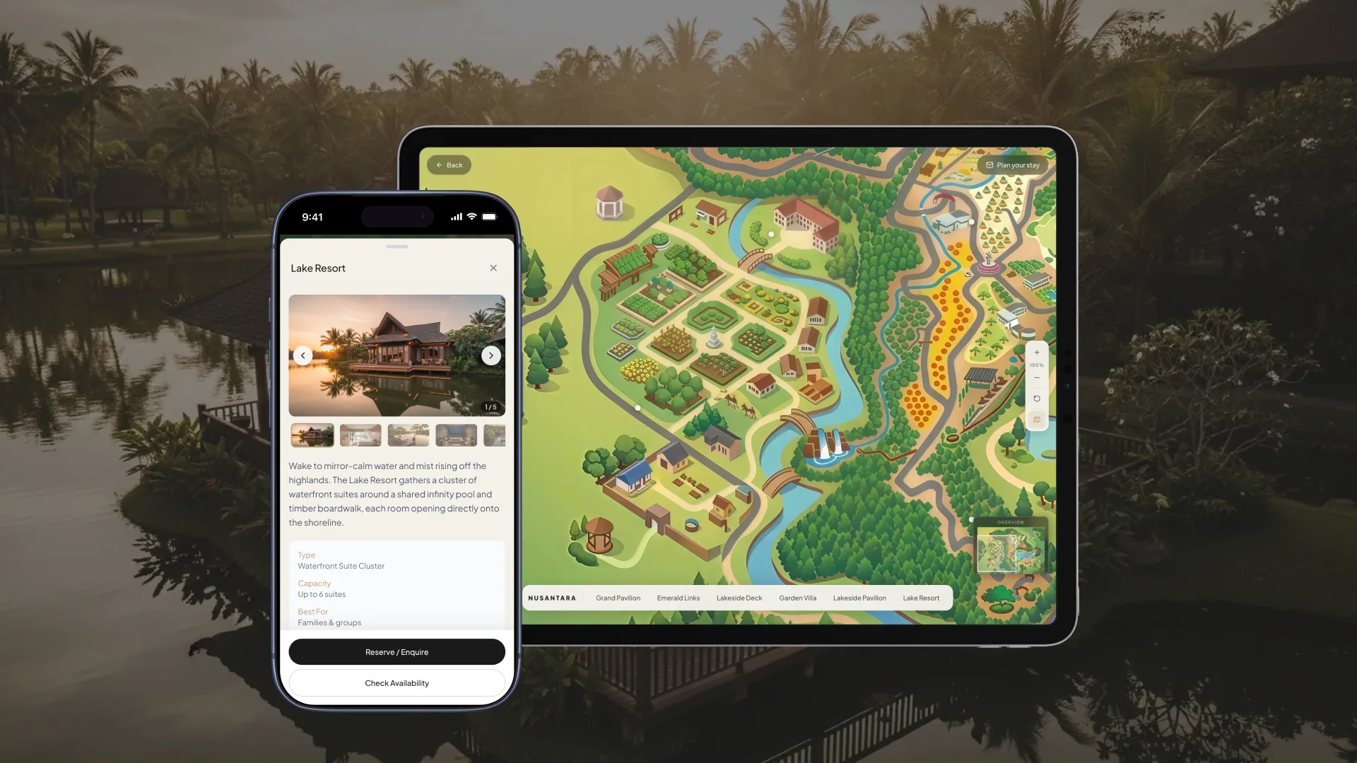 The Nusantara Resort — Interactive Maps